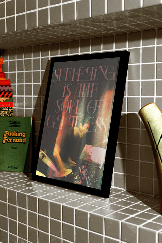 Suffering is the soul of greatness — Whiplash Poster