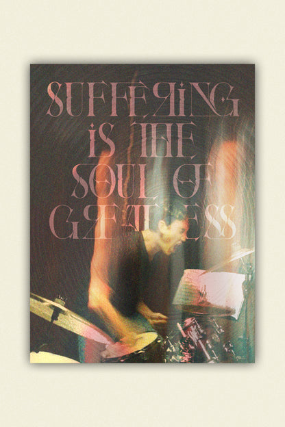Suffering is the soul of greatness — Whiplash Poster
